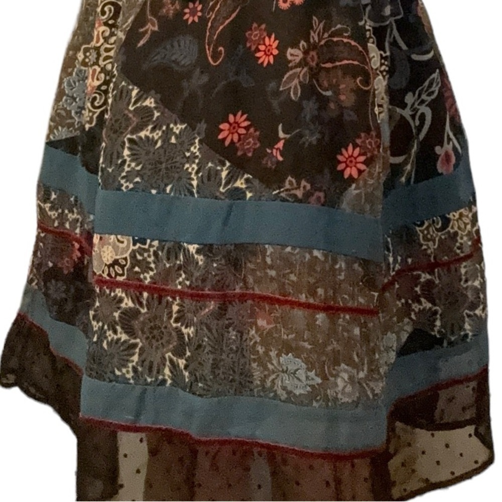 Double D Ranch “Lakota” Gypsy velvet trimmed bejeweled dress NWOT - Picture 12 of 13